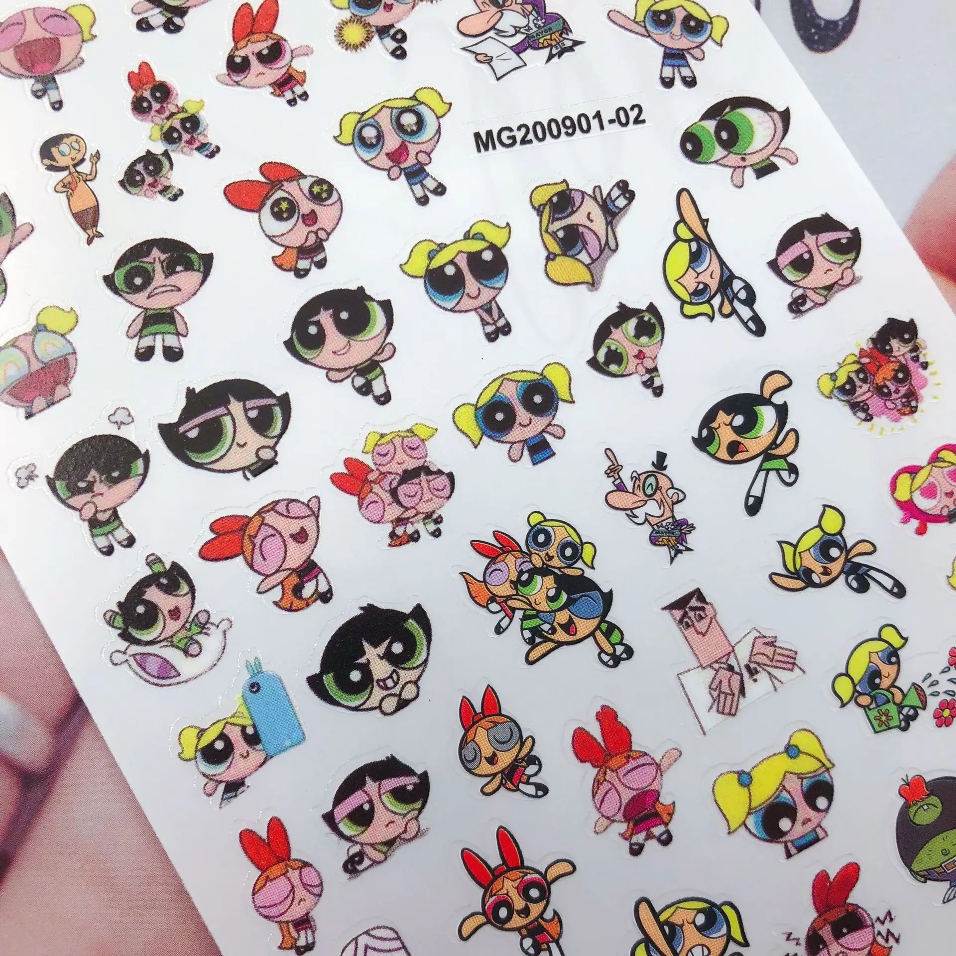 

DIY Japanese Style Thin Light Traceless Nail Stickers Lovely Carton Nail Art Dry Nail Decals Policewomen Nail Art Manicure
