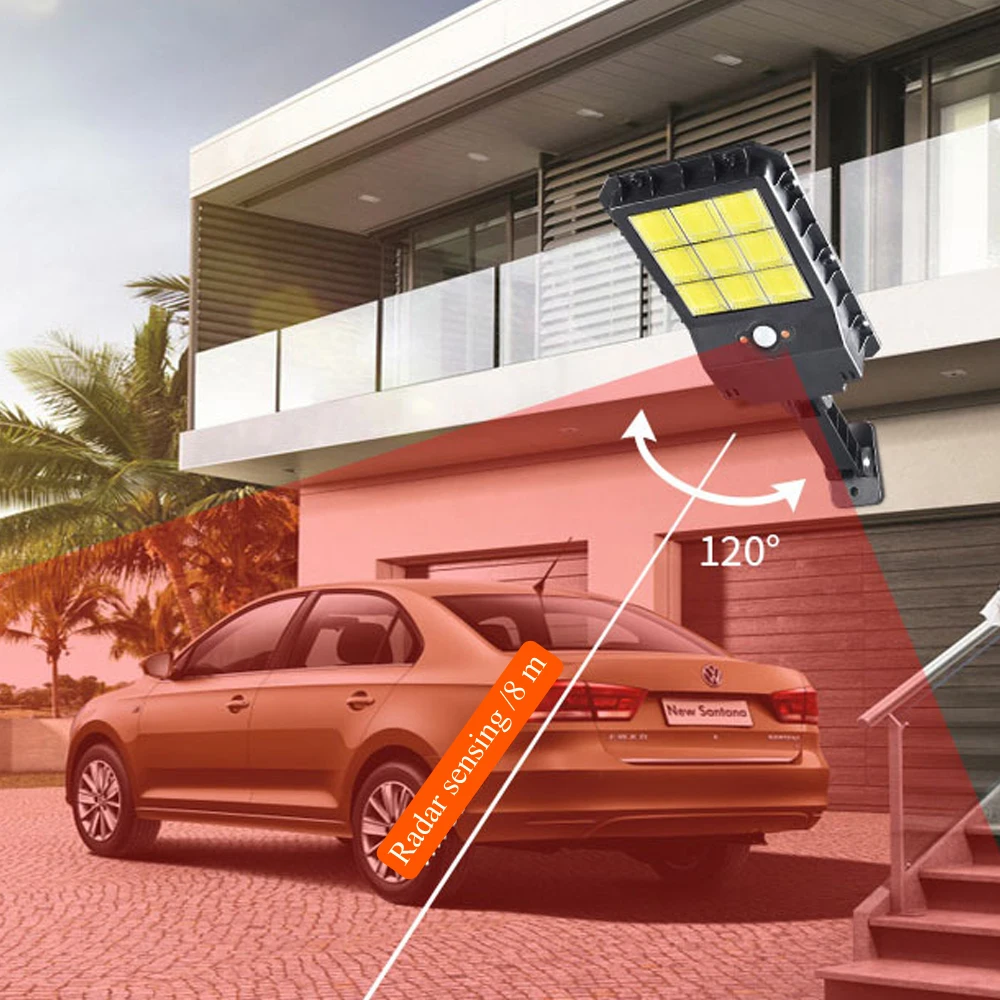 Светодиодный солнечный светильник 500 ватт 3 Режим преобразования настенный