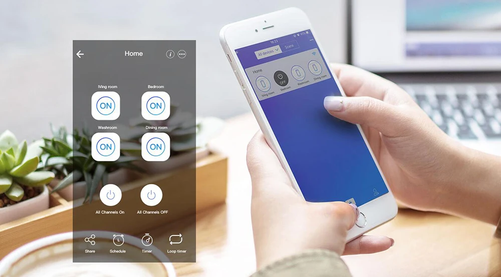 Itead Sonoff 4CH PRO R2 4 канала Din рейку монтаж WiFI переключатель Модуль Автоматизации умного дома вкл/выкл беспроводной Таймер Diy Переключатель