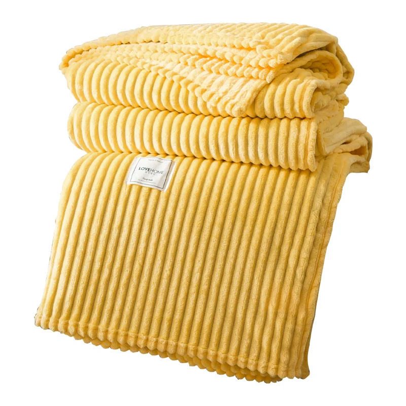 السلس الفانيلا بطانية رمي لينة الصوف بطانية ل أريكة المفرش غطاء أريكة الأطفال أسود رمادي أزرق أصفر