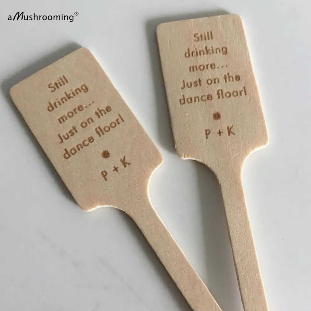 Инициалы x100 персонализированные шриры для напитков палочки коктейлей украшение