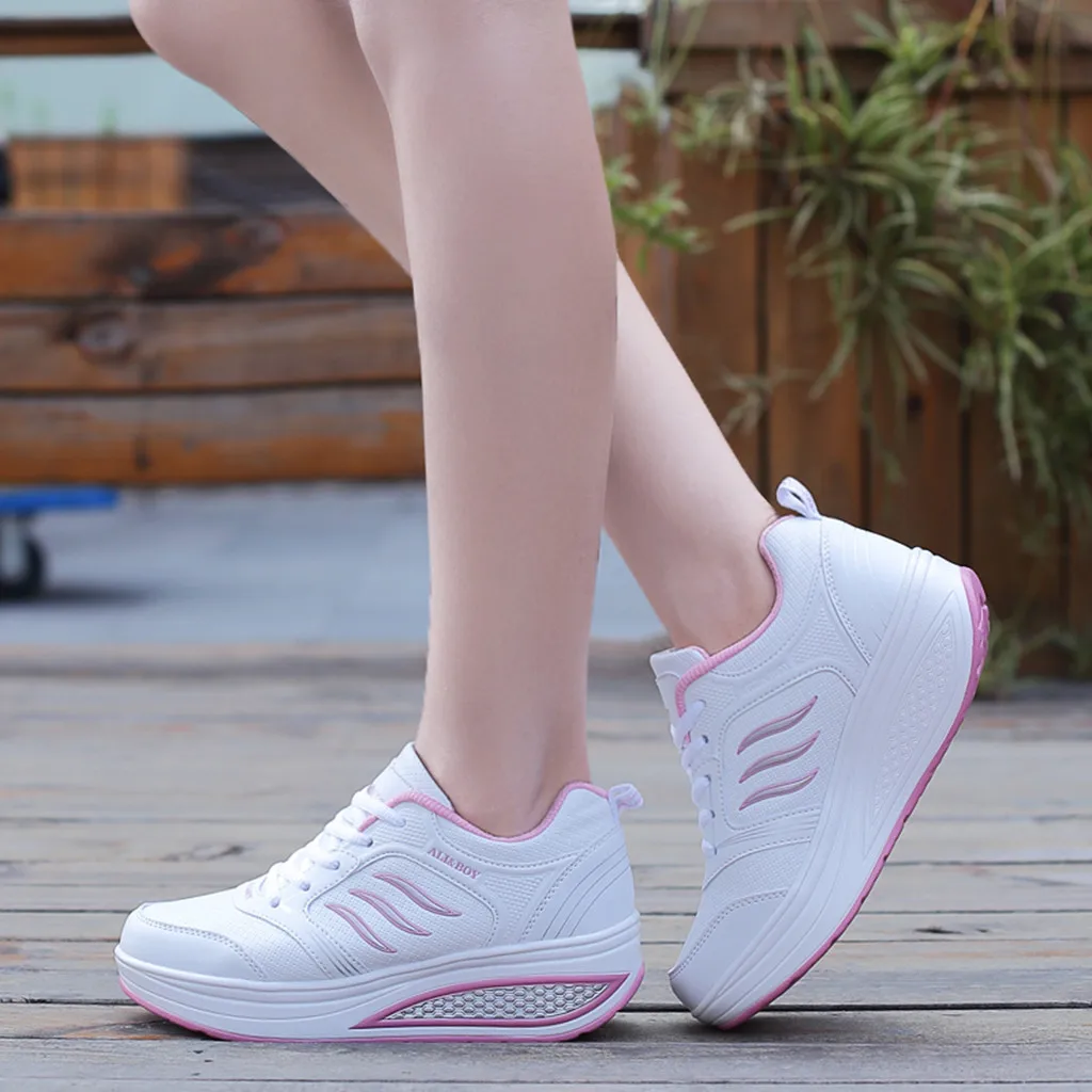 Кроссовки SAGACE женские спортивные дышащие сетчатые с утолщенной подошвой