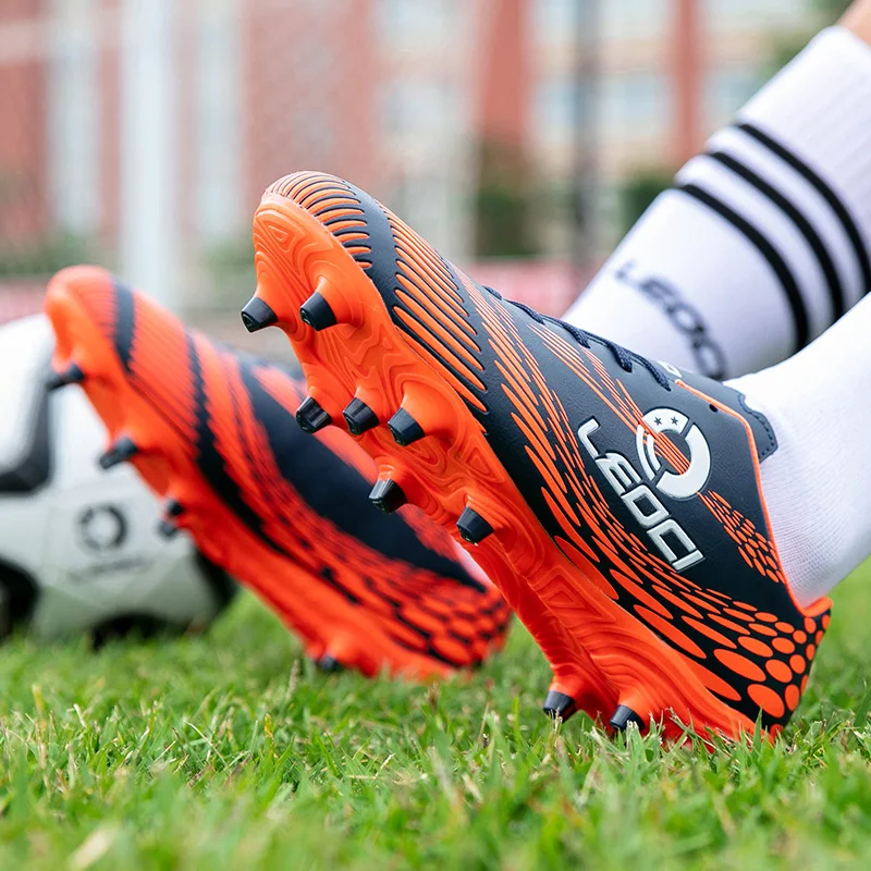 Профессиональные футбольные бутсы унисекс Длинные шипы tf-ботильоны для улицы