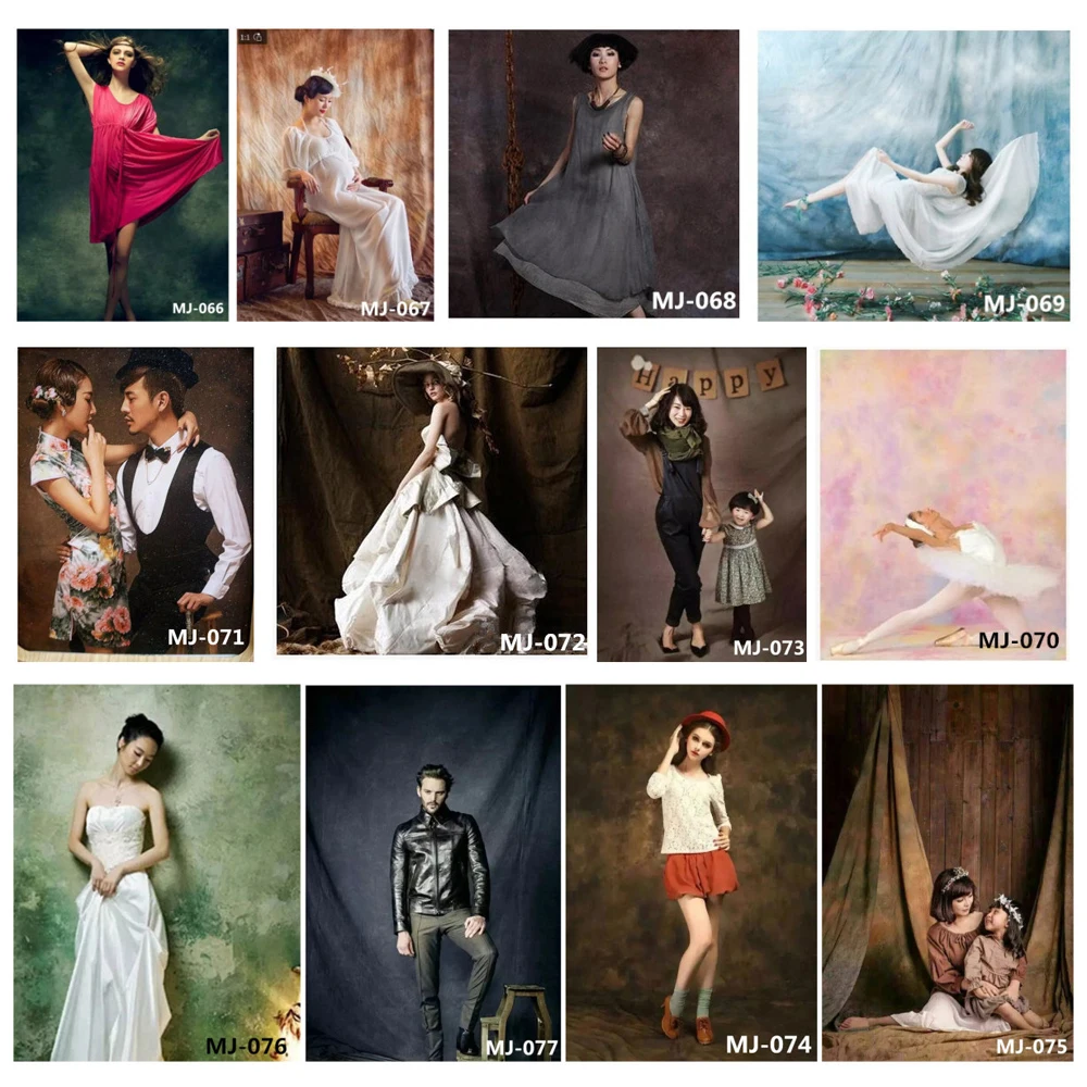 Powerwin красочные хлопчатобумажный фон окрашивания муслиновый тканевый для