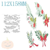 christmas leavesmetal cutting dies for diy making photo album tag label card paper scrapbooking no stamp new cutting dies