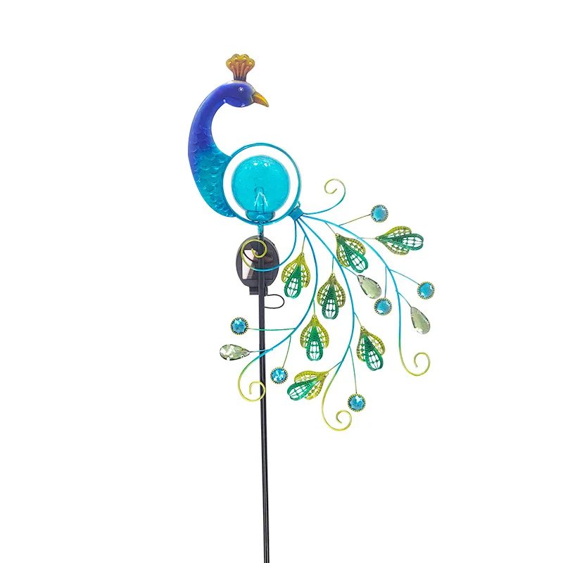 

Solar Garden Lights Metal Peacock Garden Stake 28/42/56 Inch Extendable Solar Power Decorative Lights For Outdoor Yard