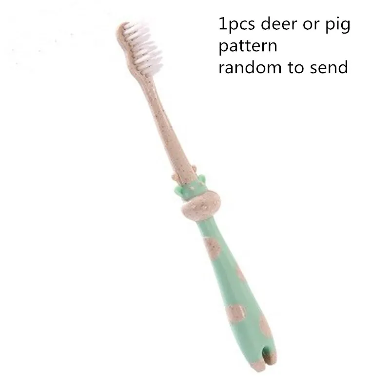 1pcs random 1/3 шт. детская ложка из мягкого с мягкой щетиной Зубная щётка для детей зубы персонажа из мультфильма тренировочный Зубная щётка es для ухода за зубами зубная щетка - Цвет: 1pcs random