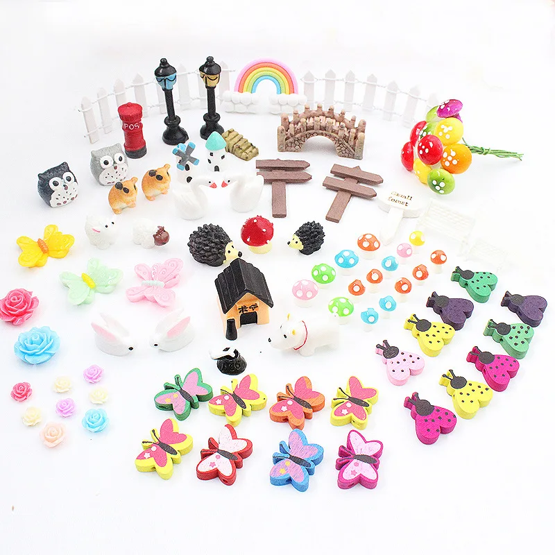 

88 шт./набор, полимерные фигурки в виде суккулентов