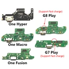 10 шт.лот для Motorola Moto G6 G7 G8 G9 Play Plus One Macro Fusion Hyper G8 Power Lite, USB-порт, разъем для зарядки
