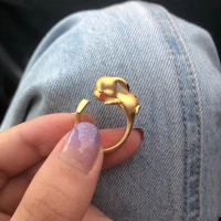 yellow mouse lightning tail ring vitality girl epoxy cartoon index finger ring cute temperament gift ring