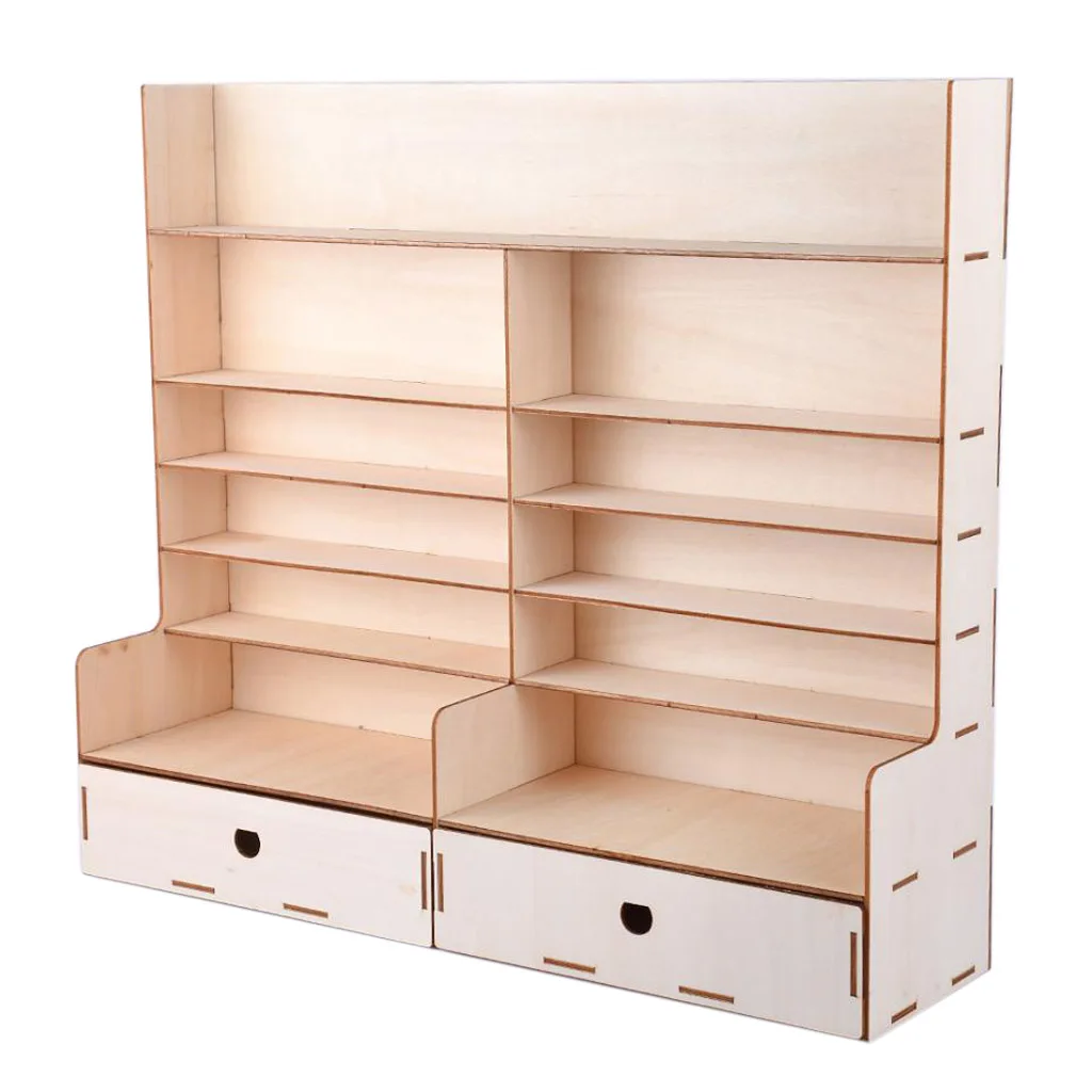 Столешница деревянная краска бутылки дисплей стойки Органайзер держатель-6