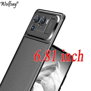 for xiaomi mi 11 ultra case bumper anti knock silicone carbon fiber cover for xiaomi mi 11 ultra case for xiaomi 11 ultra 6 81 free global shipping