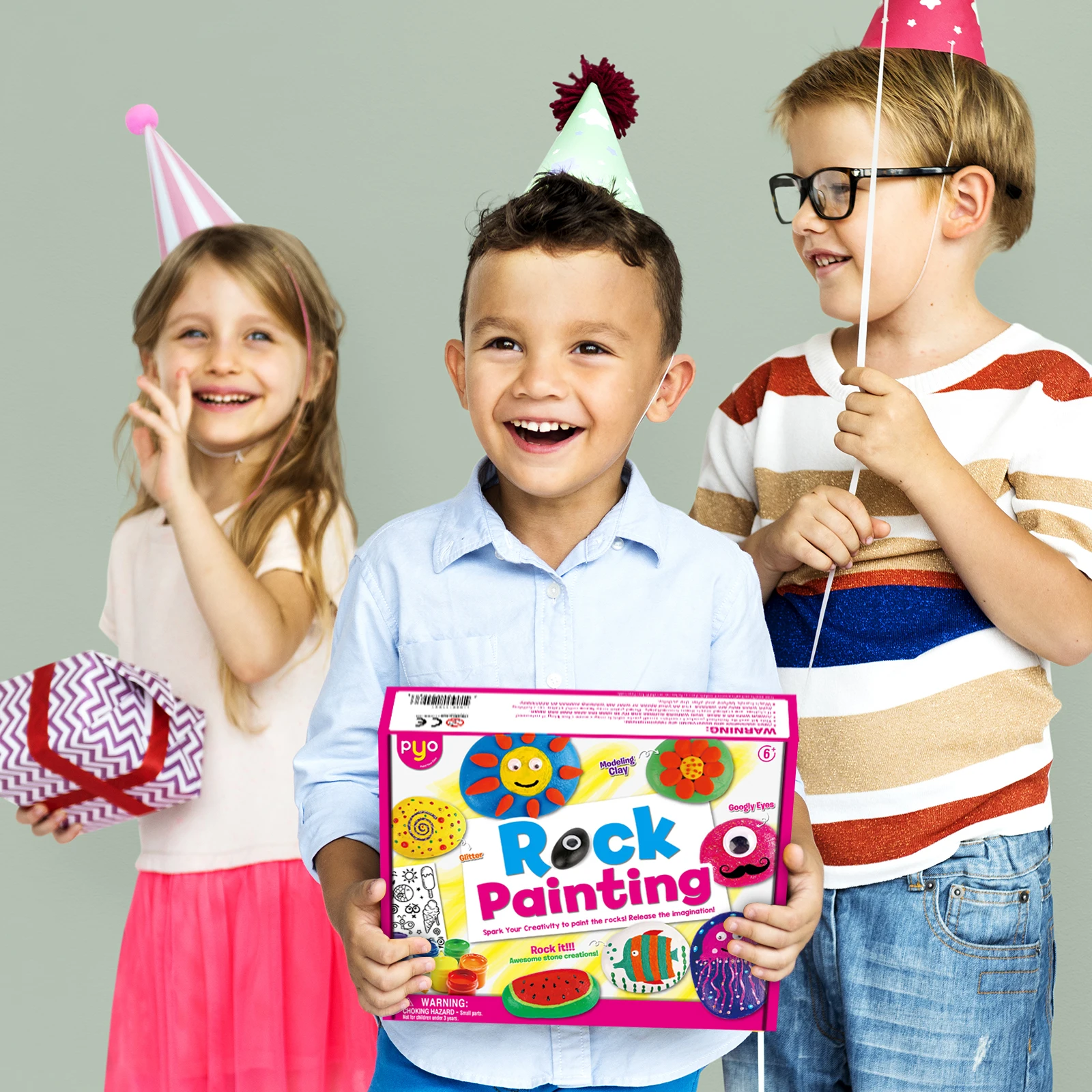 

Creativity for Kids Hide & Seek Rock Painting Kit Arts & Crafts For Kids Includes Rocks & Waterproof Paint