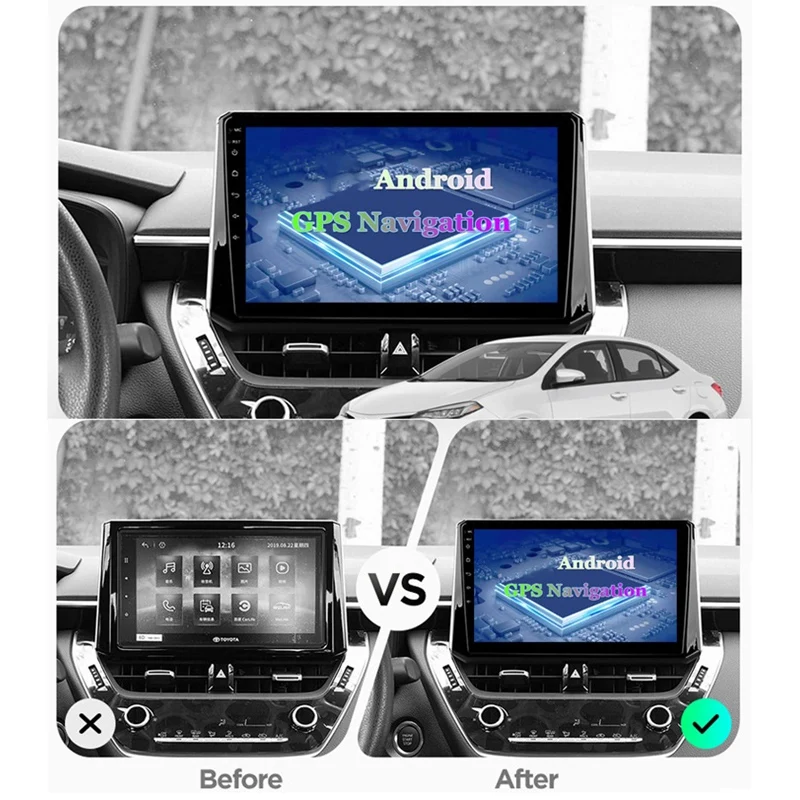 

10 Inch 2 Din Android 10.0 Car MP5 Player Stereo Radio 2+16GB Wifi Bluetooth GPS Navigation for Toyota RAV4 2019