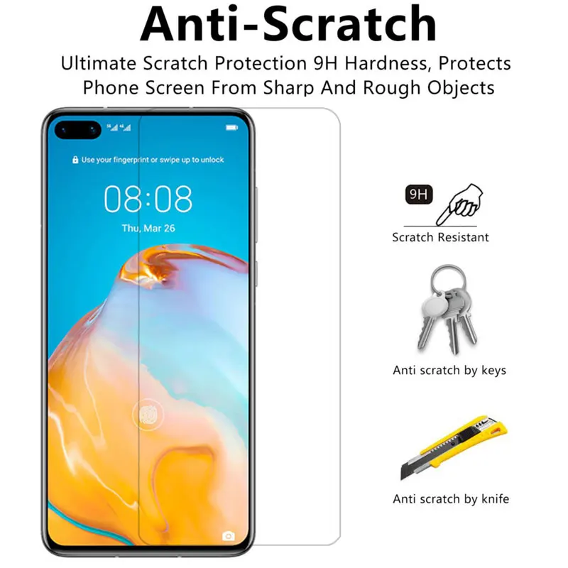 Чехол для huawei p40 lite e чехол из закаленного стекла huaweip40 p 40 P light p40lite экрана защитная