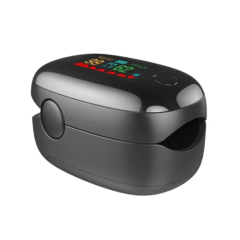 Пульсоксиметр на палец монитор сердечного ритма кислорода в крови PI портативный