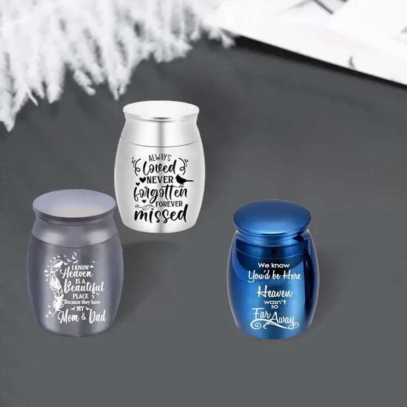 

Я знаю, что небеса-это красивое место, 3 цвета, металлическая фотокопия, памятные урны, держатель для питомцев K7U4