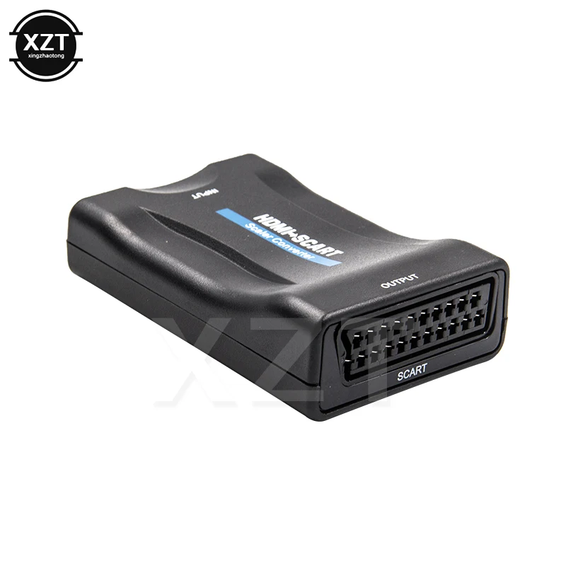 Высококлассный преобразователь 1080P HDMI на SCART Видео Аудио AV сигнальный адаптер HD