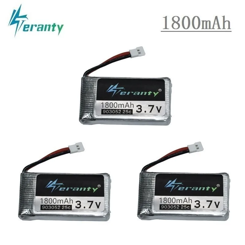 Аккумуляторная батарея 3 7 в 1800 мАч для KY601S SYMA X5 X5S X5C X5SC X5SH X5SW X5HW X5UW M18 H5P HQ898 H11D H11C lipo