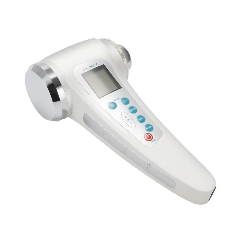 Kopen 1Mhz & 3Mhz Ultrasone Gezicht Massager 7 Kleuren Led Light Facial Photon Ultrasound Therapie Huidverzorging Body Slim Anti Cellulitis Schoonheid
