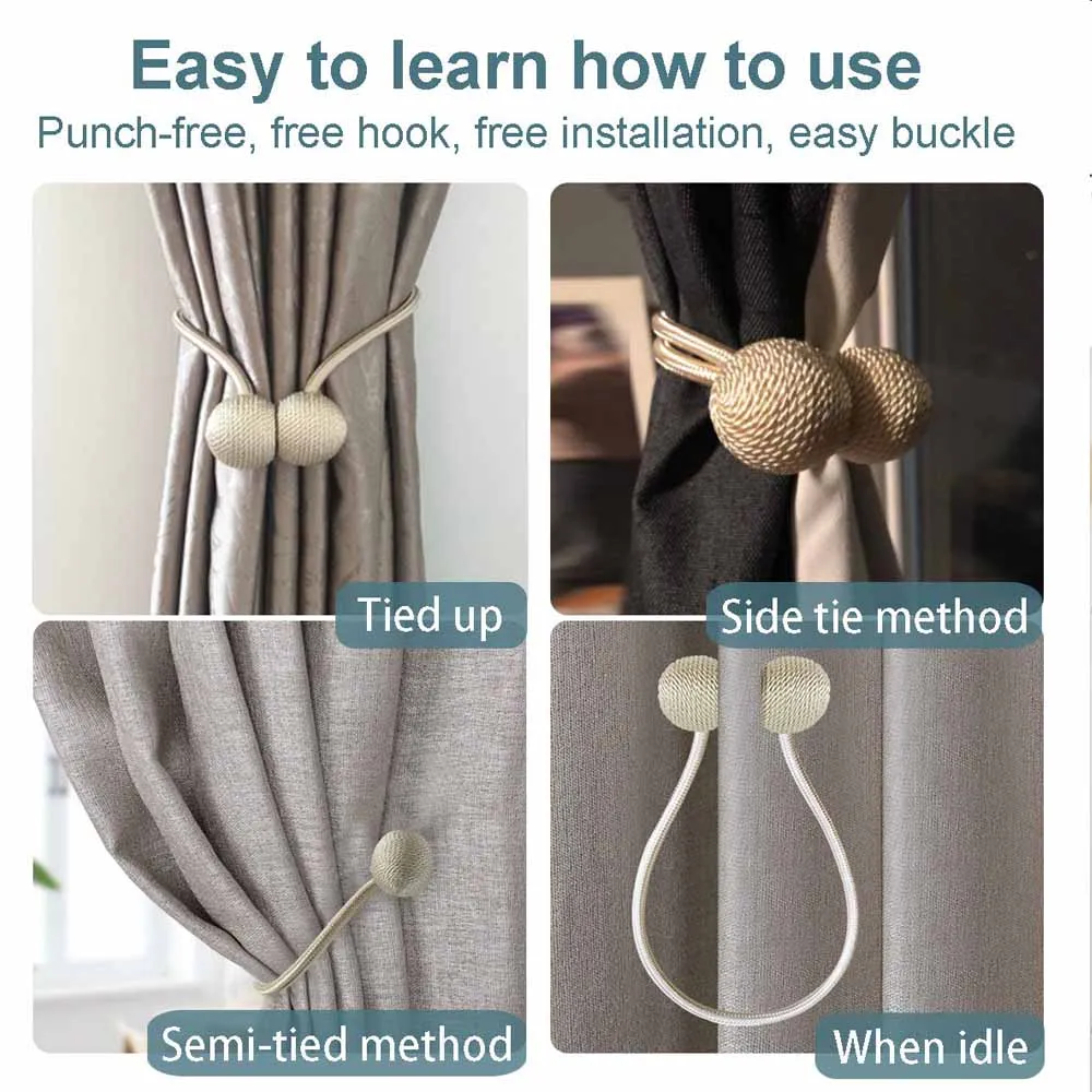 2 шт. пара магнитных штор фиксаторы для дома кухни офиса прозрачные затемняющие