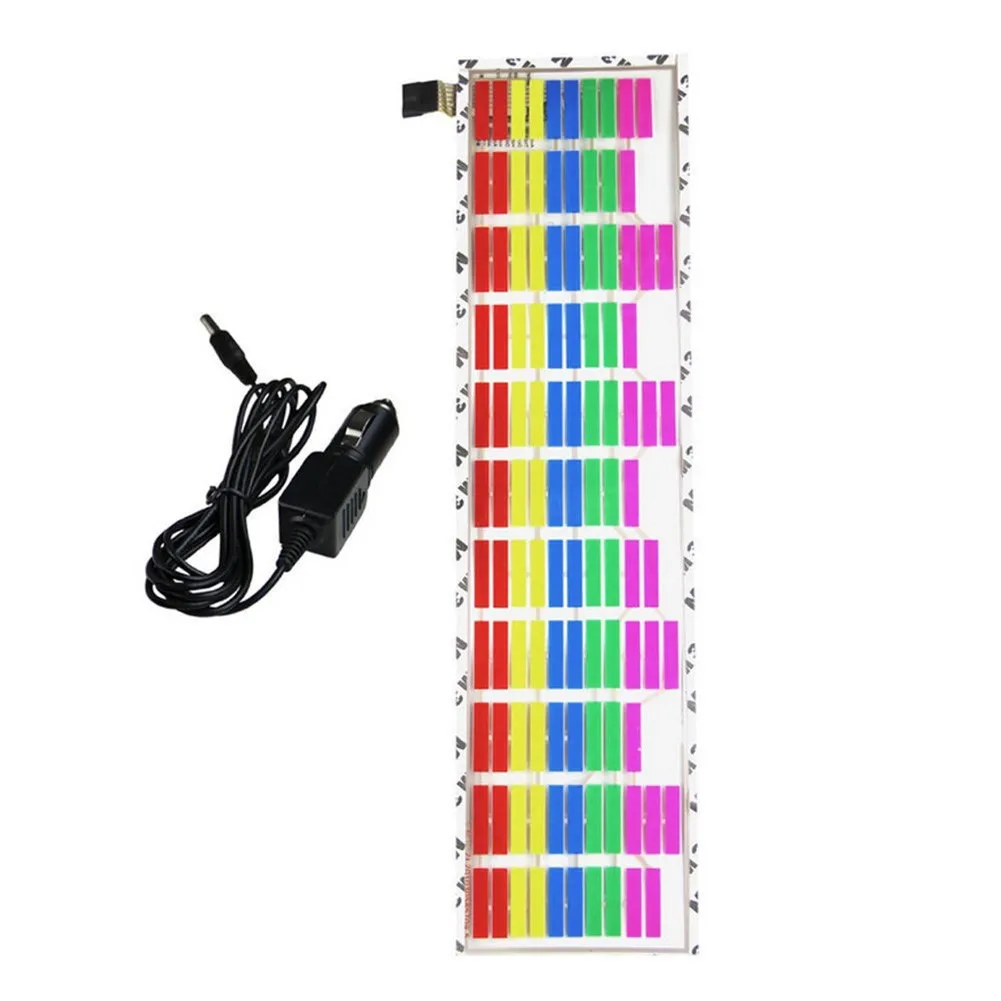 1pc 45X11cm Car Sticker Music Rhythm LED Flash Light Lamp Sound Activated Equalizer Led Audio Decorate | Автомобили и мотоциклы