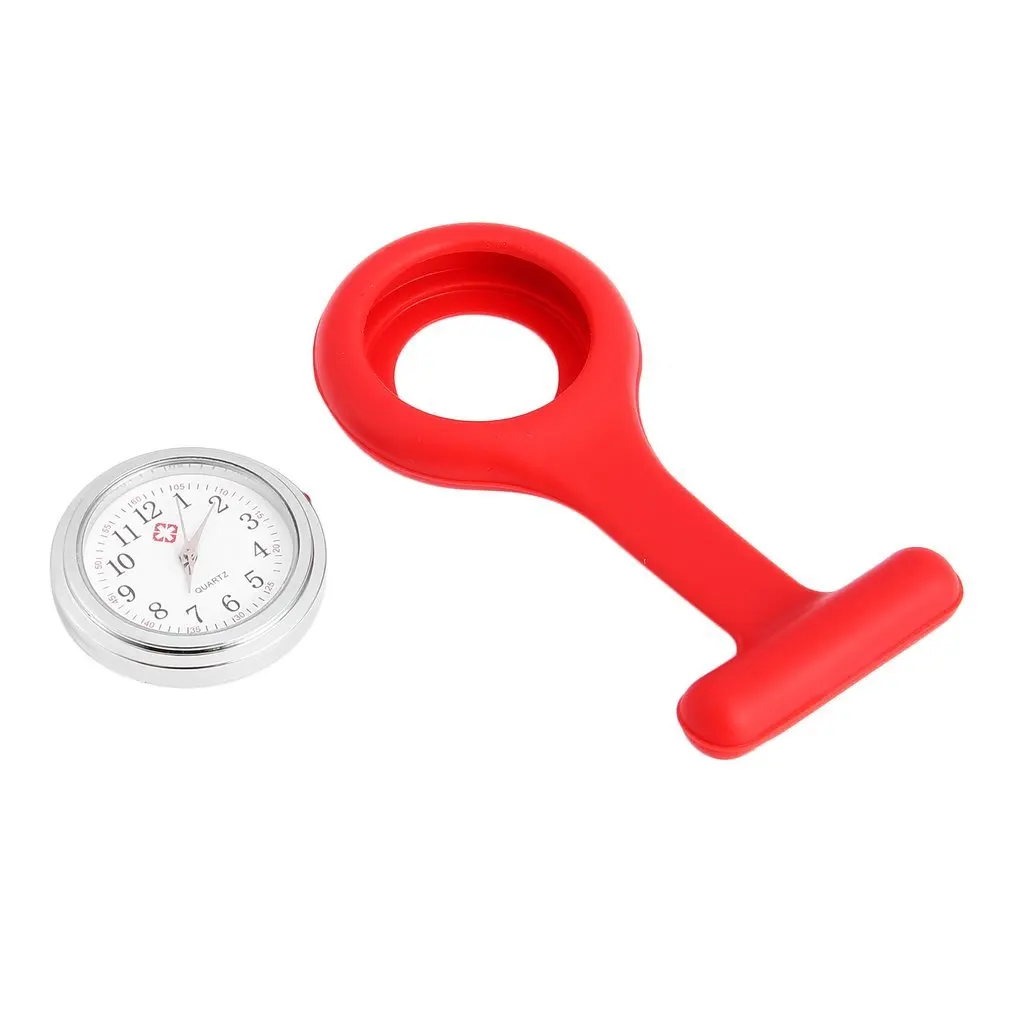 1 шт. Мини Портативный Силиконовый Доктор Медсестры карманные Fob часы много цветов брошь булавка кулон 5 Мода