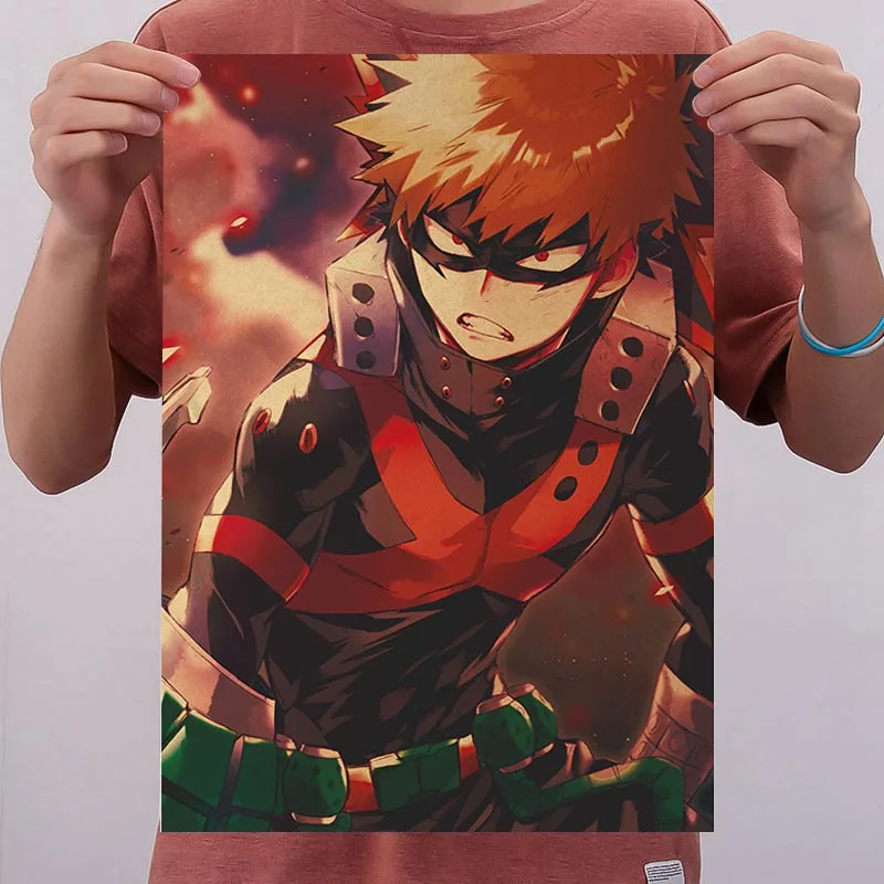 

My Hero Academia Scroll Painting Japanese Anime Wall Hanging Poster Canvas Poster Home Art Decoration poster