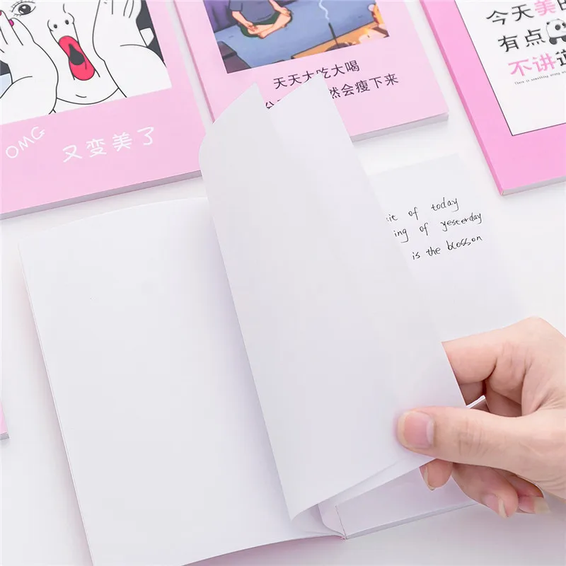 Персональный блокнот с изображением девушки сердца и странного творческого