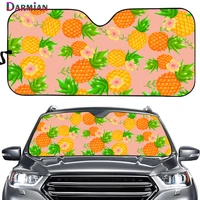 fashion universal car accessories delicious pineapple print protect car interior front windshield uv protect foldable sun shade