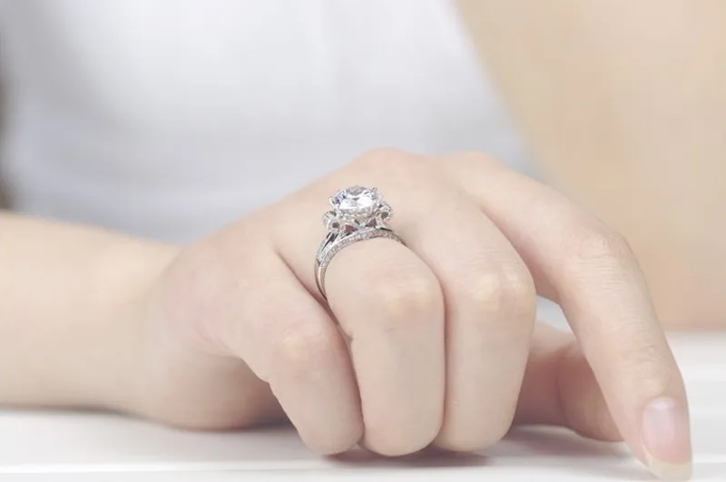 Настоящие однотонные женские ювелирные изделия из стерлингового серебра 100%