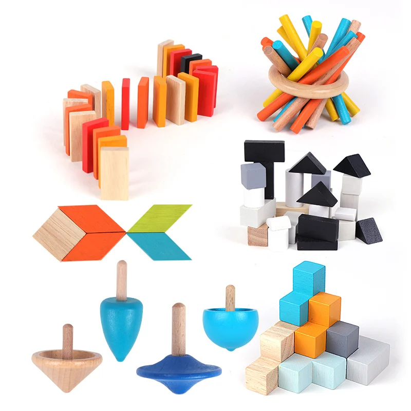 6 Styles Kids Wooden Learning Education Variety Puzzle Building Block Disassembly Toys for Children Intelligence Game Toys|Пазлы| |