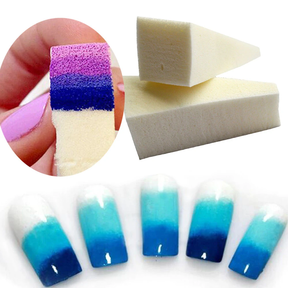 2 шт. штамповочные губки для дизайна ногтей|Шаблоны ногтей| |