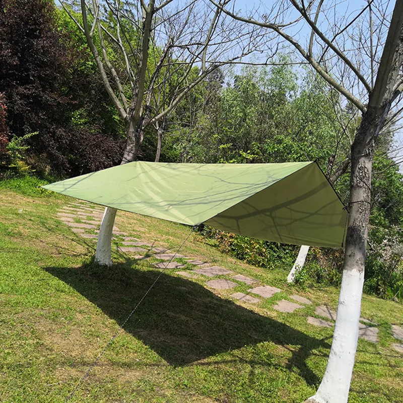 

Newly Multi-function Tent Tarp Waterproof Heavy Duty Shade Sail Sun Canopies Outdoor 118x118 Inches for Travel Camping S