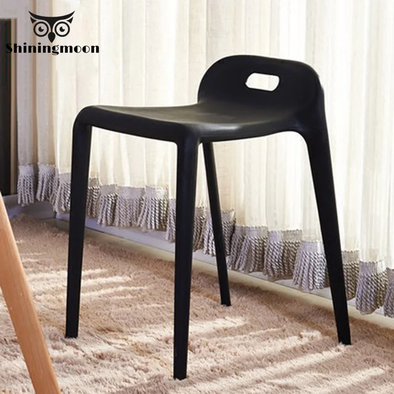 Скандинавский минимализм пластиковый стул обеденный современный ресторан