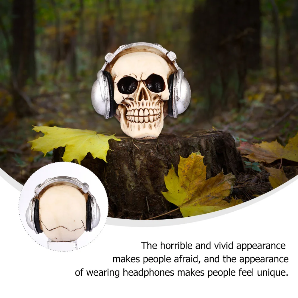 1 шт. статуя черепа Хэллоуина забавная скульптура реквизит для Хэллоуина|Статуи и