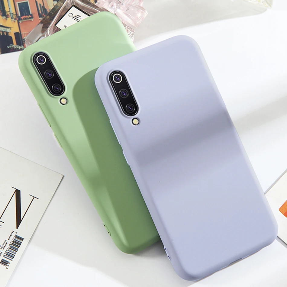 Чехол HATOLY для Xiaomi Mi 9 чехлы из жидкого силикона тонкий мягкий ТПУ чехол микрофибры
