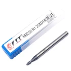 1 шт. R1.25XD4X50L 2 Фрезы с ЧПУ Фрезерный резак HRC50 Вольфрамовая сталь шариковый нос твердый твердосплавный шаровой носовой конец мельница режущие инструменты