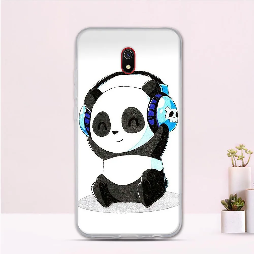 Чехол для телефона Xiaomi Redmi 8A силиконовый прозрачный мягкий ТПУ чехол задней