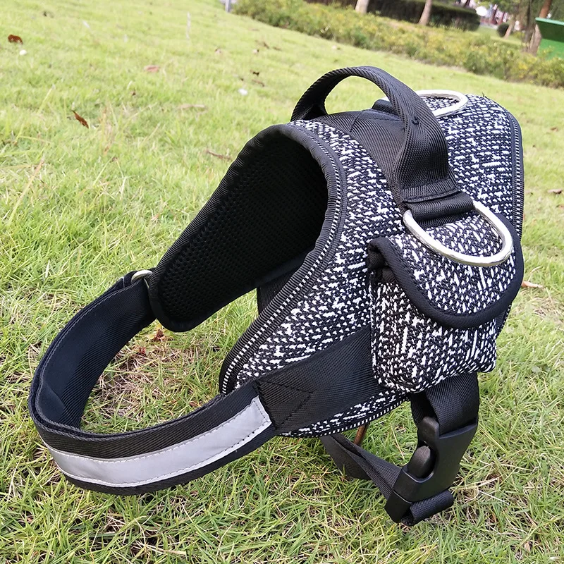 

Dog Harness Reflective Harnesses Dogs Walking Breathable Harnesses Dog Walker Dogs Harness No Pull with Pocket Pets Accessories