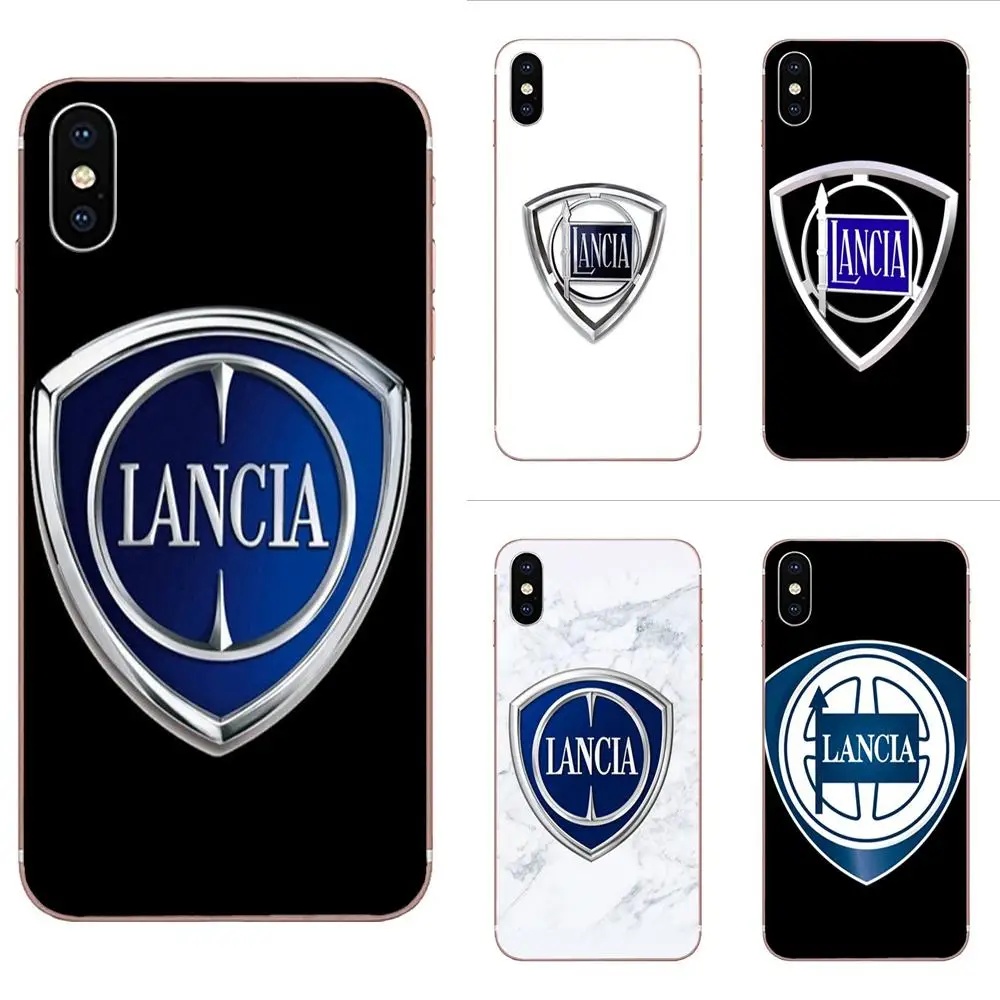 Модный роскошный автомобиль Lancia Логотип мягкая кожа телефона для huawei Honor mate 7 7A 8 9