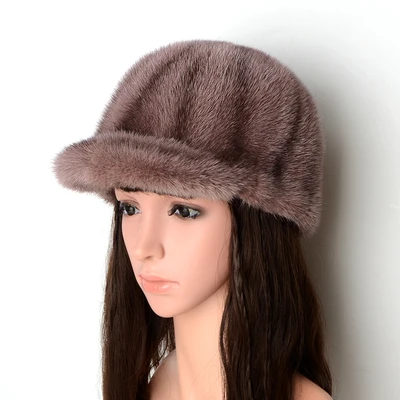 New style mink fur cap hat handmade real mink fur knight cap warm winter fur hat fashion lady real fur hat