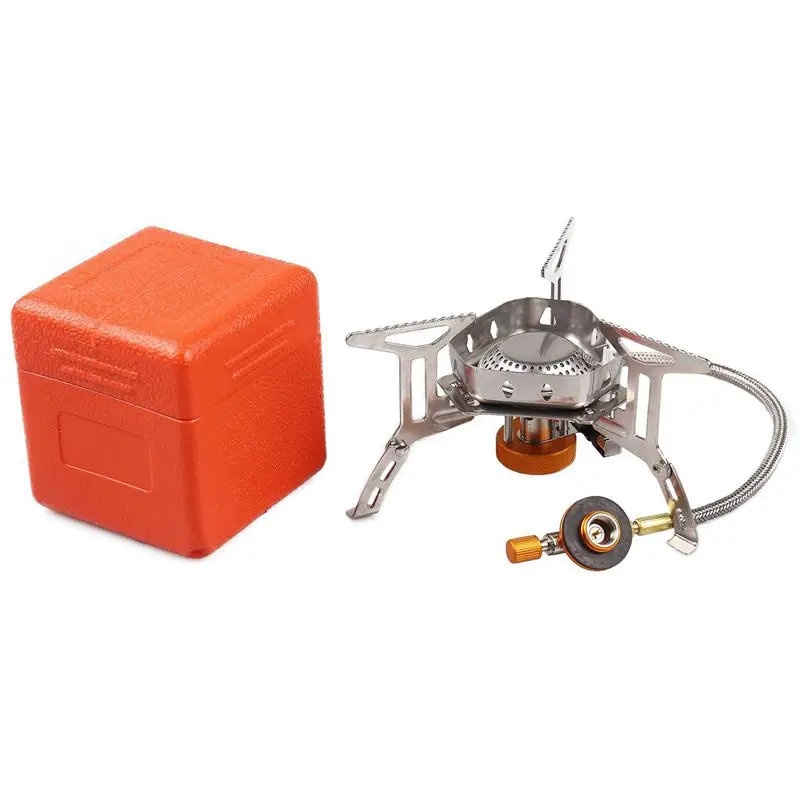 Ветрозащитная уличная газовая горелка походная плита зажигалка Туристическое