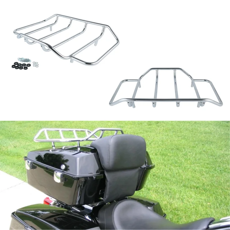 Набор для бритья мотоцикла подставка спинки багажника Harley Tour Pak Touring Road King Electra Street