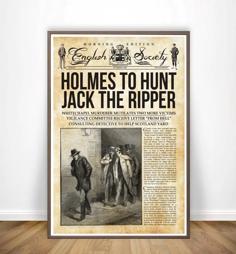 Настенная картина с изображением Шерлока Холмса из сериала анти Холмс | Дом и сад