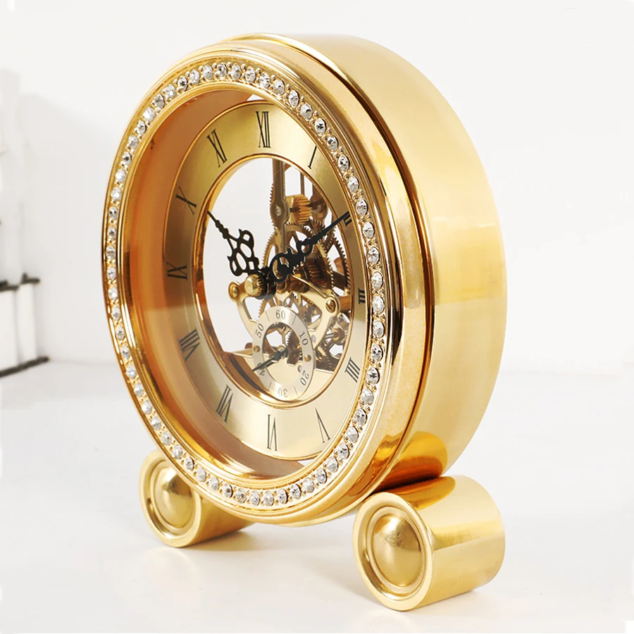Горячая распродажа латунь Винтаж настольные часы класса люкс Гостиная офисные