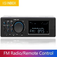 swm m2 car radio stereo bluetooth aux input head unit receiver with app car locator function supports tf card usb flash drive