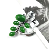 fashion multicolor resin green leaf brooches for women 2019 vintage brincos brooch pins for men plant jewelry wholesale