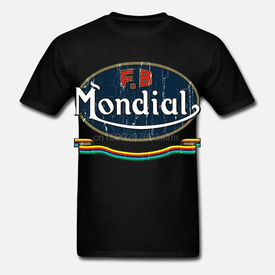 Мужская забавная футболка хлопковые футболки с коротким рукавом Женская moto Mondial