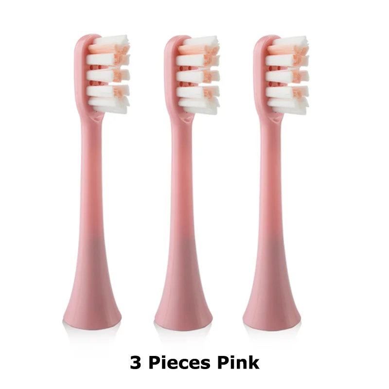 3 pcs pink Сменные насадки для зубных щеток подходят для Xiaomi SOOCAS X3 SOOCARE электрическая зубная щетка мягкая зубная щетка с отдельной упаковкой - Цвет: 3 pcs pink